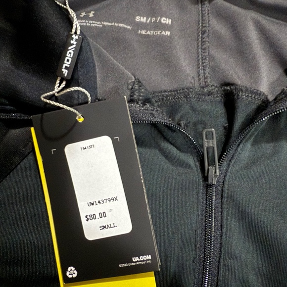 Under Armour Women's Zinger Crocus Blur Print 1/4 Zip Golf Pullover - Picture 3 of 7